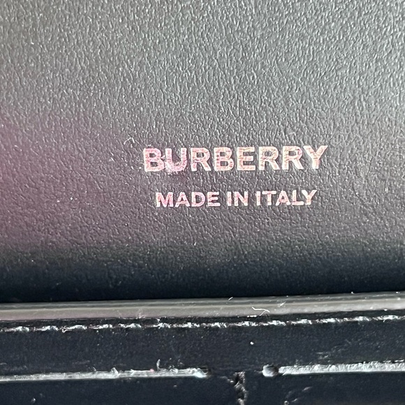 BURBERRY Lola Quilted Leather Wallet on a Strap- Black - Picture 10 of 12